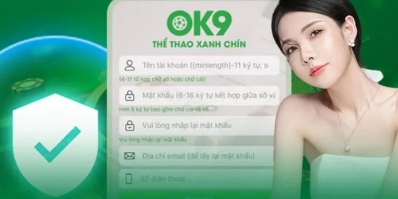 Chọn tính năng Đăng ký để tiến hành mở tài khoản nhanh
